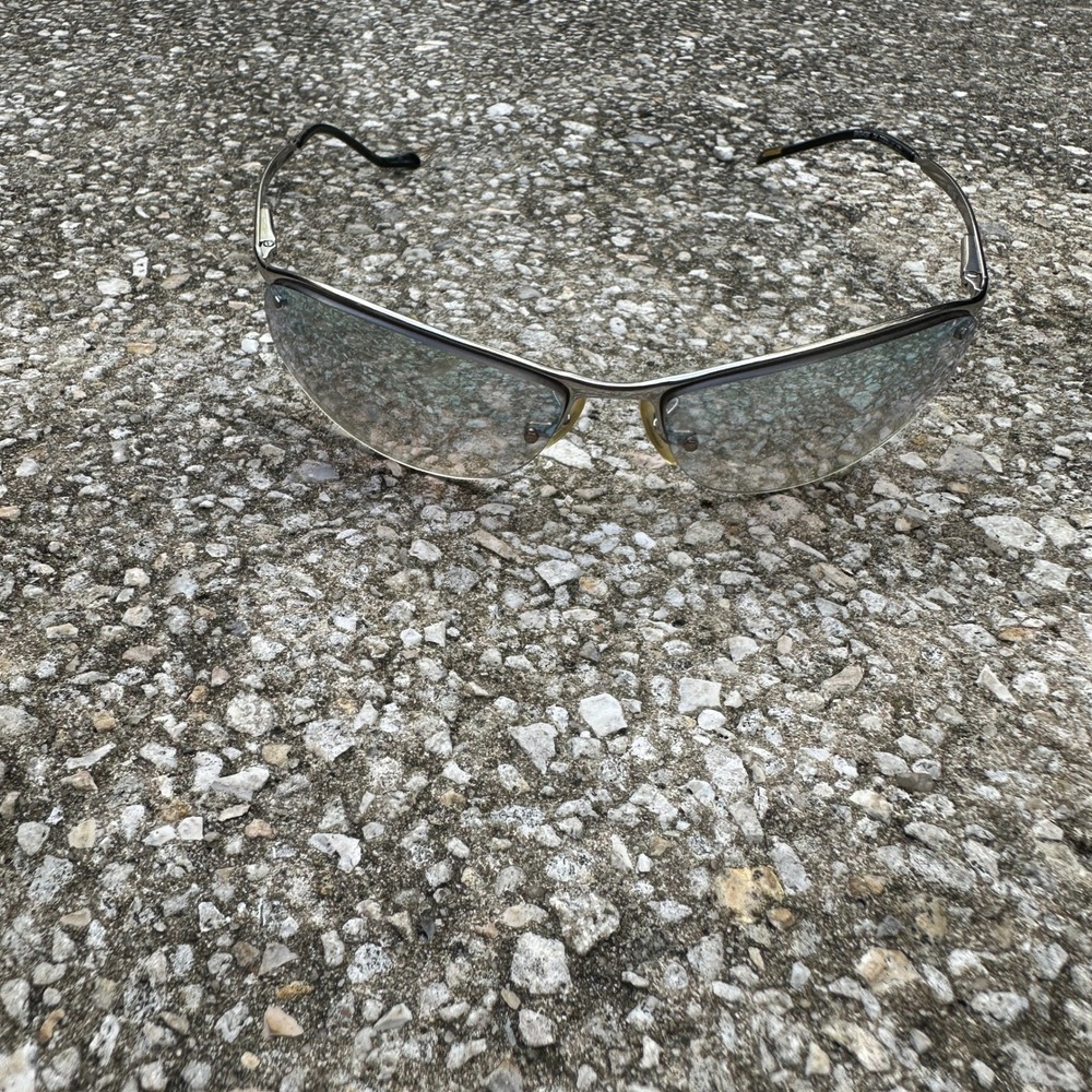 Vtg Ray-Ban RB3179 003/Z1 Sidestreet Silver Rimless Sunglasses Italy 63-15